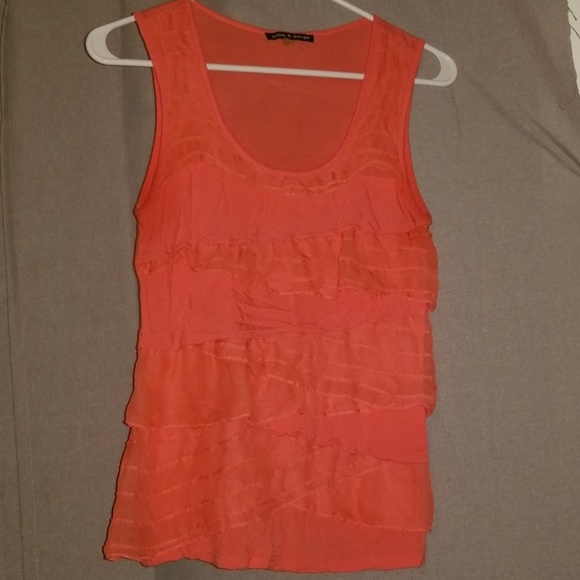 Coral layered tank top - Picture 1 of 3